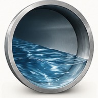 Clean pipe cross-section